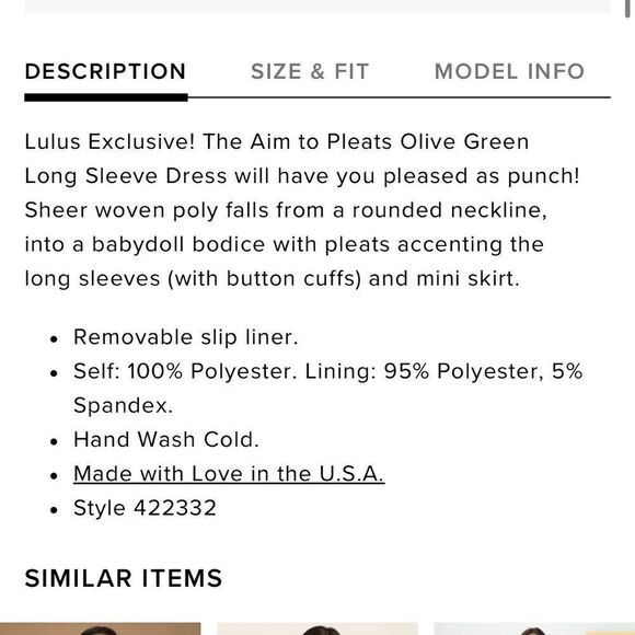 Lulus Olive Green Pleated Long Sleeve Swing Dress - Picture 4 of 11